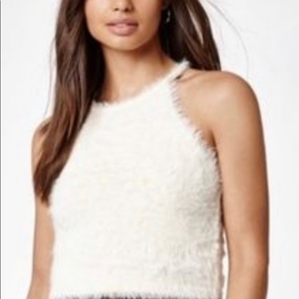 🔥SALE🔥KENDALL & KYLIE FUZZY RACERBACK SWEATER